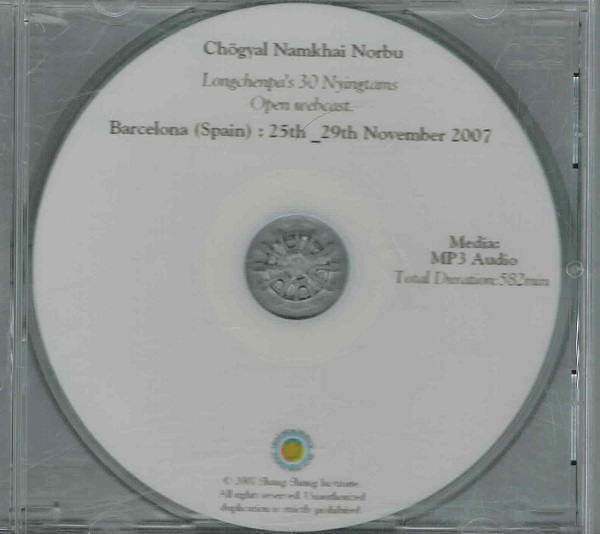 WEBCAST MP3: 30 Nyingtams, Nov 25-29, 2007 - Click Image to Close