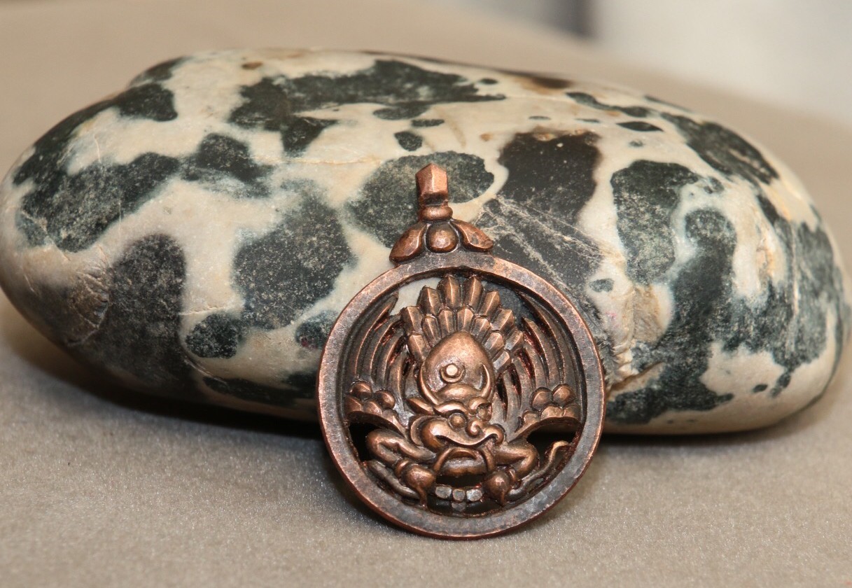 Khyenle Sandcast Bronze Pendant - Garuda